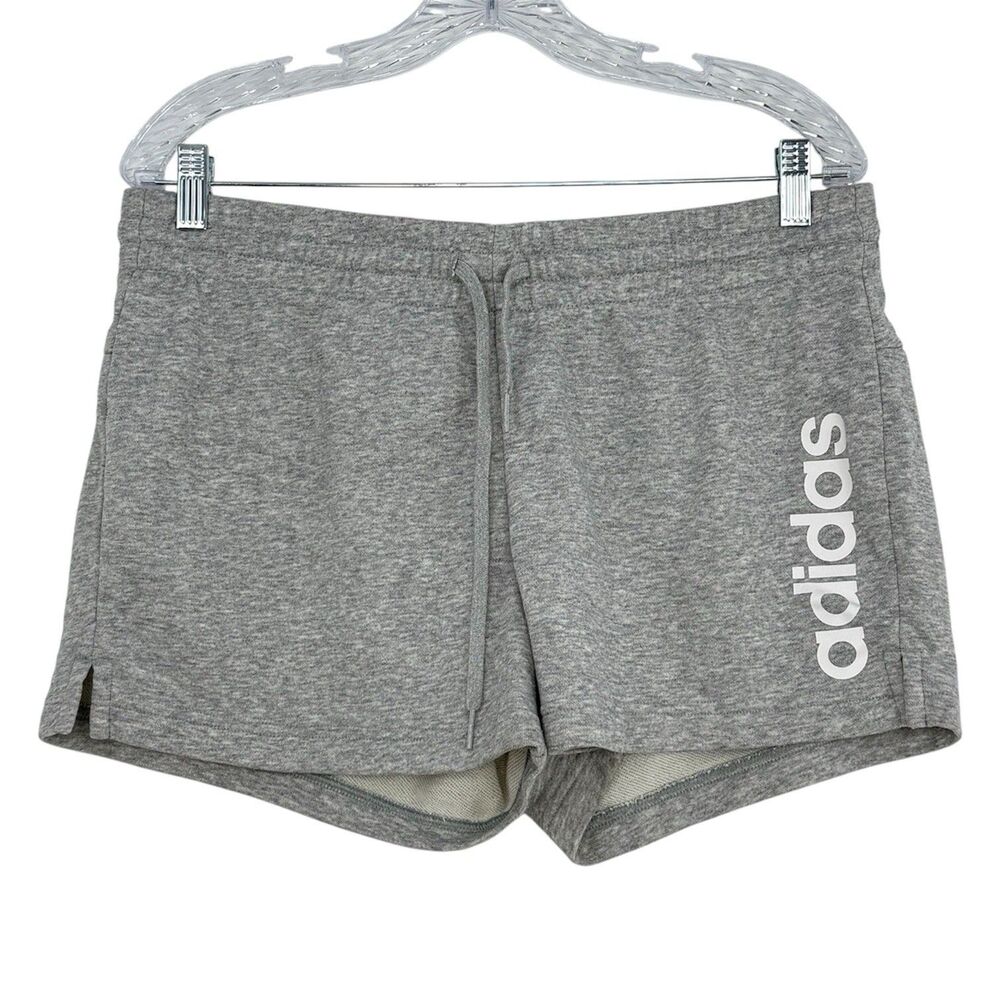 Adidas Women’s Sweatshorts Size L Grey Athletic Lounge Shorts